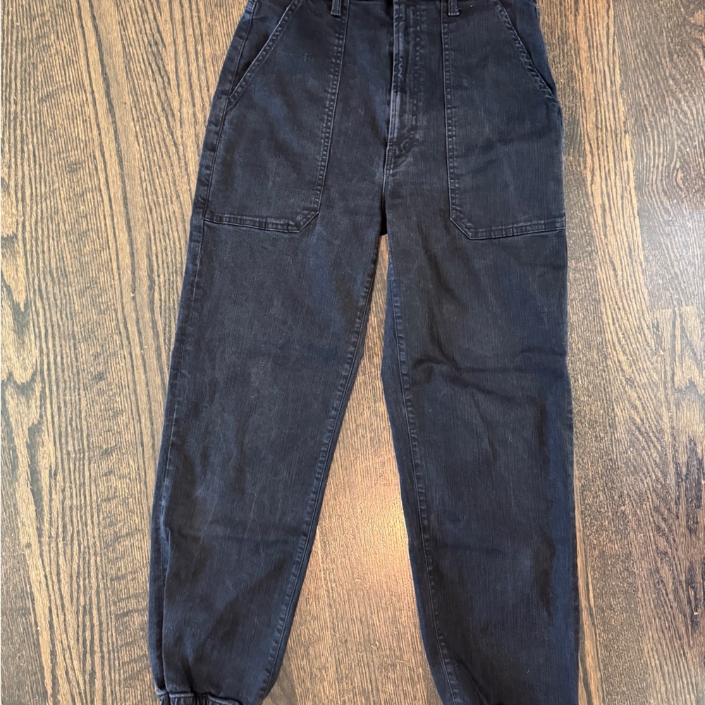 MOTHER The Wrapper Patch Springy Ankle in Not Guilty size 28